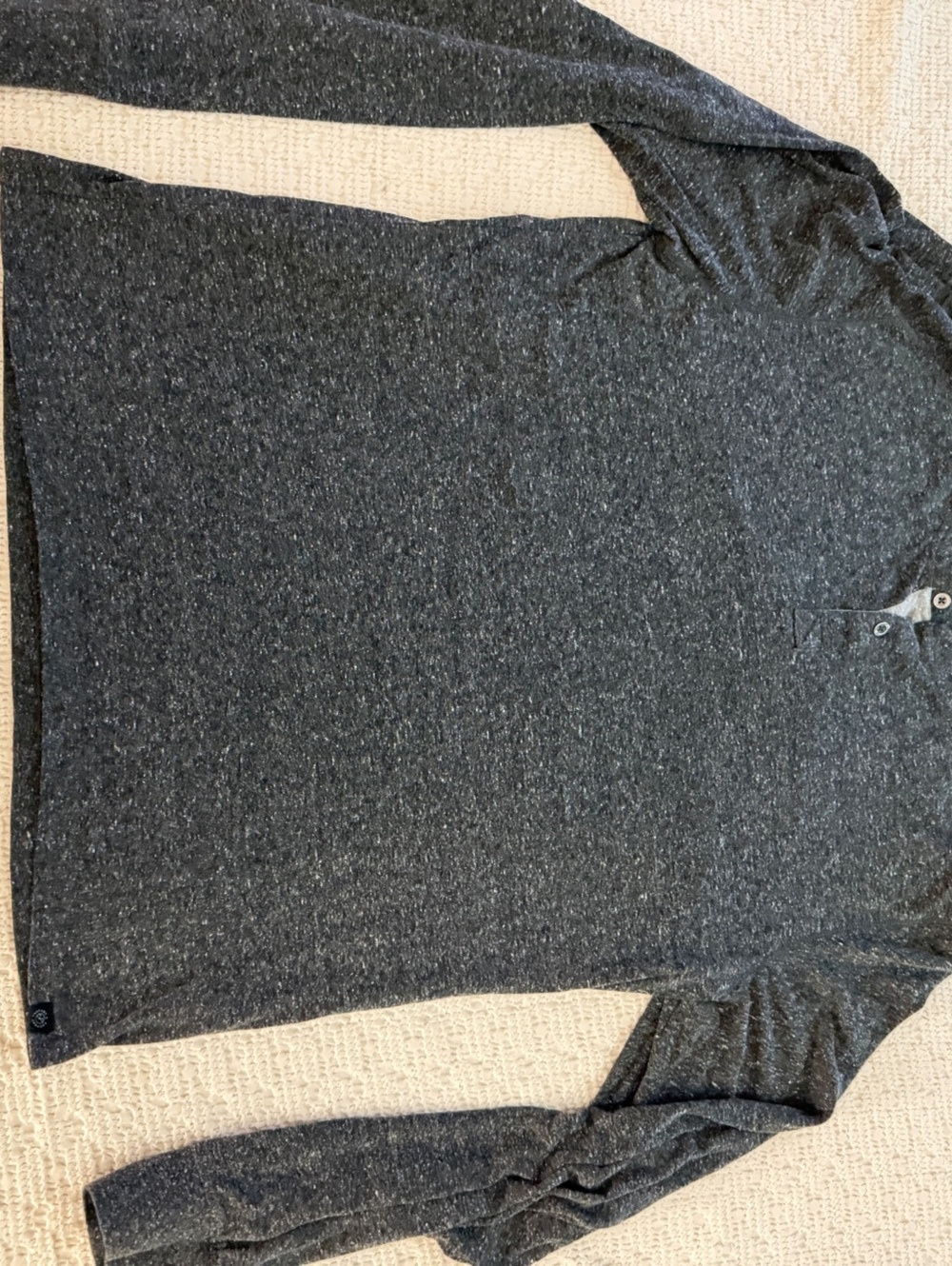 Royal Robbins Charcoal Heather Long Sleeve Henley